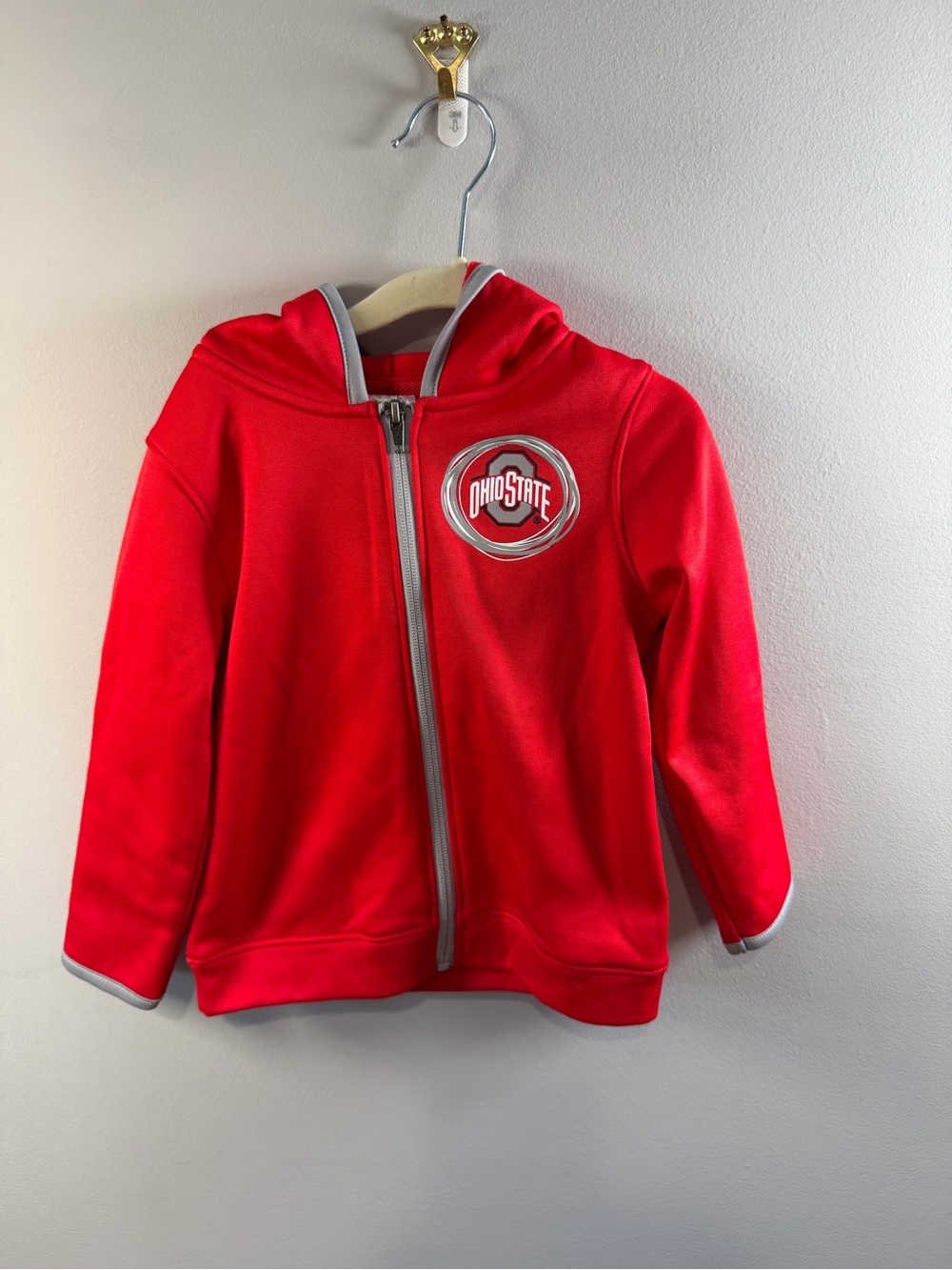 Ohio State Buckeyes Garb Toddlers Hanes Full-Zip Hoodie Size 3T